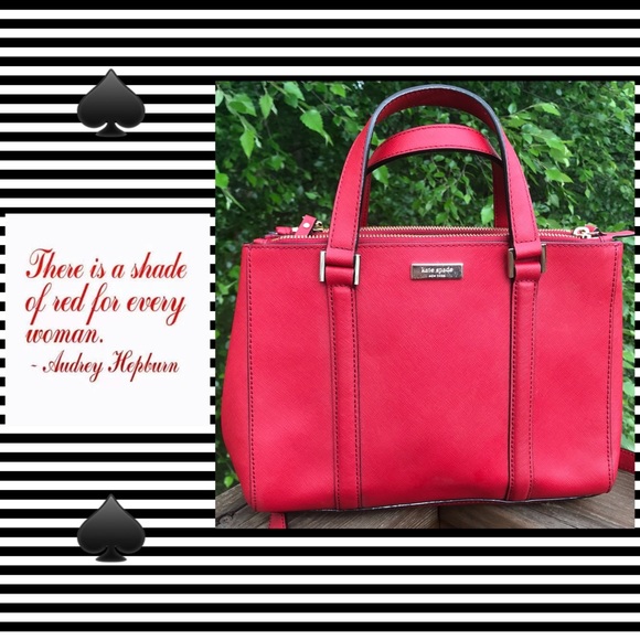 kate spade Handbags - Kate Spade ♠️ Red Crossbody Satchel